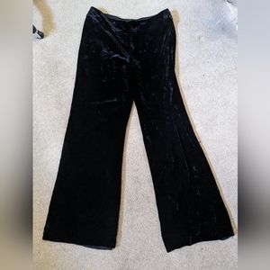 Crushed velvet pants